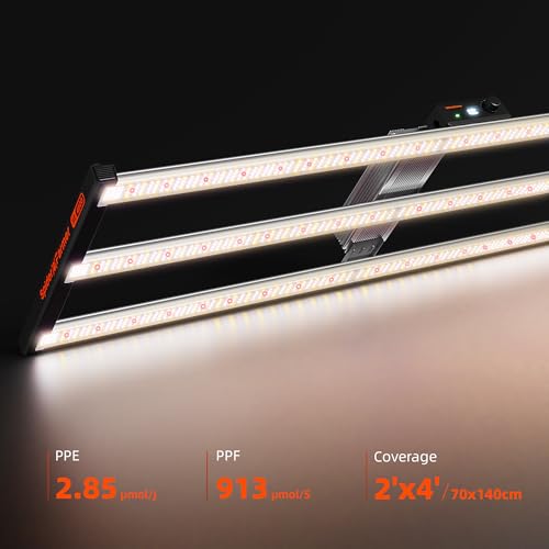 Spider Farmer SE4500 LED Grow Light 320W for 2x4 Grow Tents, App‑Controlled - size: 2x4 Coverage-320W