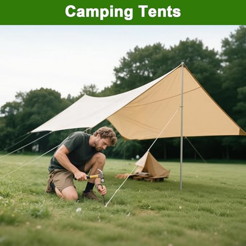AAGUT Rebar Stakes 12 Inch J Hook, Premium Anti-Rust Tent Stakes for Canopy - color: Black J-12 Inch-Φ1/4", size: 60 pcs