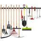WALMANN All Metal 64 inch Wall Mount Garden Tool Organizer for Garage