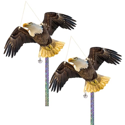 2PCS Flat Fake Hawk to Keep Pigeon Away from Balcony - color: Black Hawk（2） 2pcs