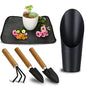 5Pcs Succulent Tool Set, Mini Garden Tools for Plant Care (No Flowerpot) - style: Classic Garden Tools