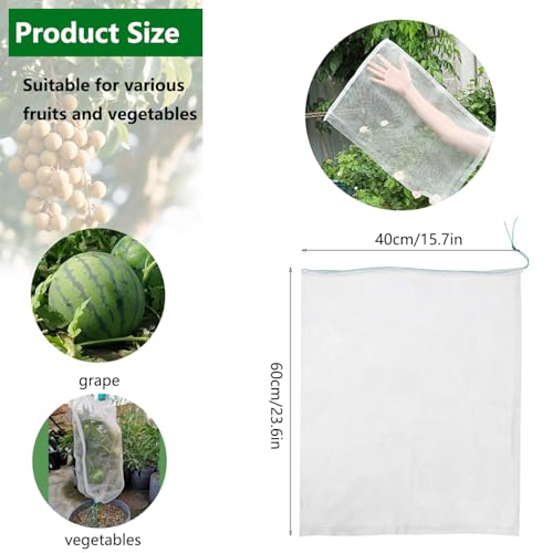 Belit 7 Pcs Watermelon Protection Bags Large Size Nylon Mesh Reusable Fruit Bags for Protecting Fruits Vegetables(23.6"x15.7") - size: 7psc 23.6"x15.7"