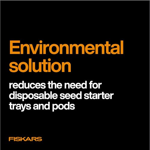 Fiskars Garden Soil Block Maker for Plant Seeds with Natural Air Pruning