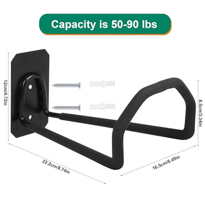 2pcs Heavy Duty Hose Hanger Wall Mount Water Hose Holders for Outside - color: 2pc Hose Holder 150ft