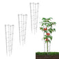 46 Inch Height 3PCS Galvanized Hexagon Folding Tomato Cage,Climbing Plant Support Tower Vegetable Stake Trellis - size: 46in Hex-Galvanized-3Pack