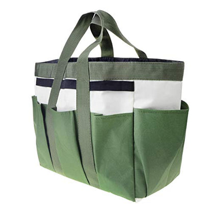 Garden Tool Bag with Pockets Canvas Heavy-duty Large Garden Plant Tool Organizer Bag Carrier Gardening Storage Tote
