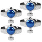 Hourleey 360 Degree Metal Spot Sprinkler, Lawn Sprinklers for Yard, Circle Pattern Sprinkler with Gentle Water Flow for Small Area Yard Lawn Garden Watering, Coverage Up to 30FT (4) - size: 4 Pack