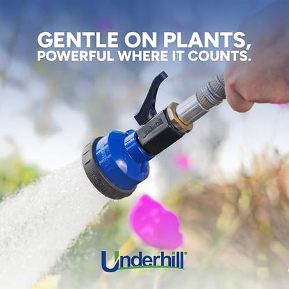 Underhill Proline Gentle Spray Shower Head Nozzle Wand, Garden Water Hose Sprayer for Watering Plants and Flowers, 30-Inch, Includes 3 Stainless Steel Outlet Plates (450, 750 and 1000 Holes) - style: RPW-75PL