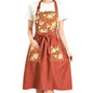 Pinafore Aprons for Women with Pockets, Floral Apron Dress for Cooking