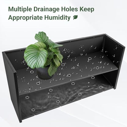 Metal Planter Box 46” x 16” x 16”, Tall Rectangle Planter Box - size: 46"L x 16"W x 16"H