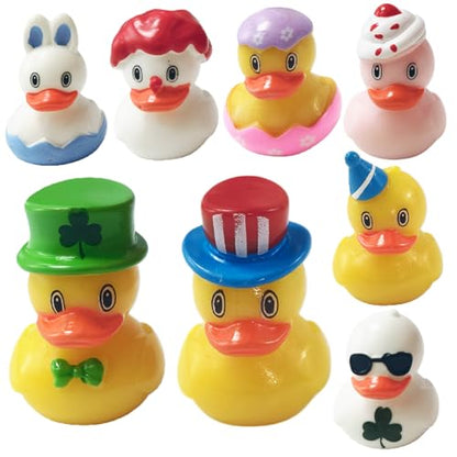 EMiEN 8 PCS Easter Styles Duckling,Miniature Ornament - color: 8 Pcs Easter Styles Duckling