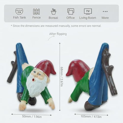 Gnome Statue Gnome Figurine Plant Pot Hugger - style: Gnome