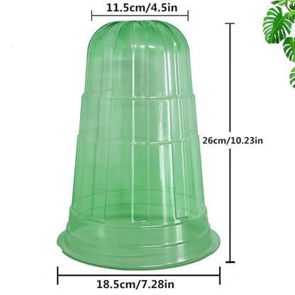 10 Pack Garden Cloches for Plants - color: Green 10pack