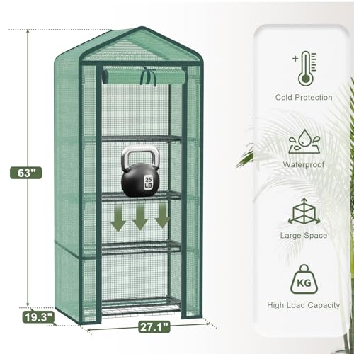 4-Tier Mini Greenhouse for Indoor Outdoor - style: 4-Tier