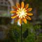 Viveta Solar Sunflower Wind Spinner,Metal Wind Sculpture - color: Sunflower-solar