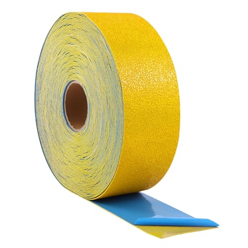 Reflective Pavement Marking Tape, Slip-Resistant & Durable. Heavy-Duty Rubber Base for Outdoors. Ideal for Driveways, Walkways & Parking Areas (Yellow, 6 Inch X 148 Feet) - color: Yellow, size: 6 Inch X 148 Feet