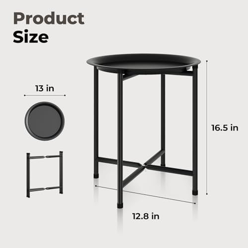 Bamworld Plant Stand Indoor Tall Plant Table Outdoor Plant Stool - color: Black
