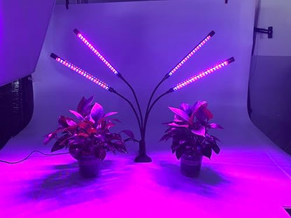 Full Spectrum 4 Heads LED Plant Grow Light for Indoor Plants - size: 4 heads