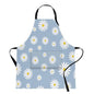 Britimes Apron with Pockets, 32x28 inch, for Women Men, Daisy Blue - color: Daisy