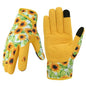 Sunflower Gardening Gloves Thorn Proof for Women Touchscreen Fingertips - style: Short