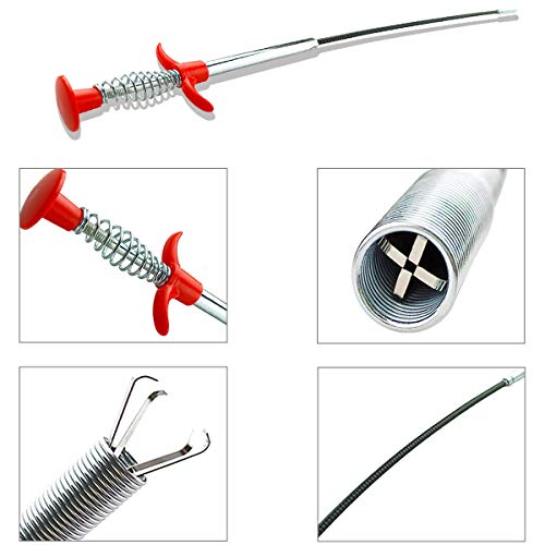 24inch Plumbing Grabber Sink Grabber Flexible Claw Pickup Tool