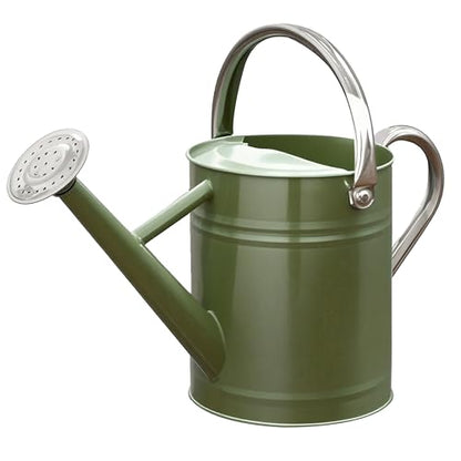 Metal Watering Can, 1 Gallon for Outdoor Garden Plants,EGreen - color: Emerald Green