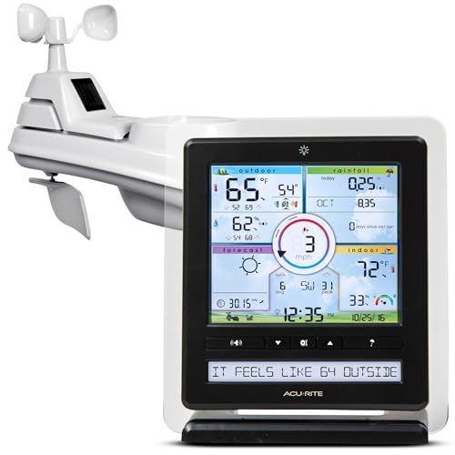 AcuRite Iris (01536MCB) Indoor/Outdoor Weather Station with Color Display