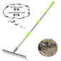 14 Tines Adjustable 30.5-57 Inch Bow Rake, Metal for Gardening - color: 14 Tines