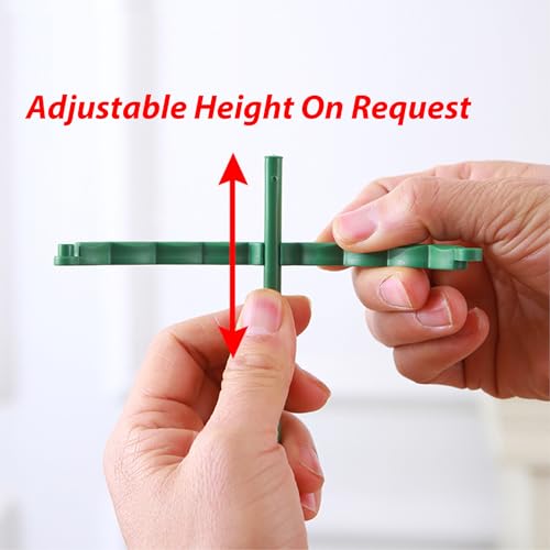T TOVIA Small Plant Stakes, 12pcs Plant Support Stakes Small Tomato Cage - size: 5.5" X 5.5"