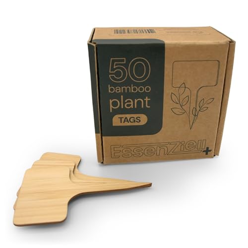 Bamboo Plant Labels & Garden Tags | 4" Short T-Type | 50 pcs - size: Short (4")