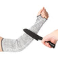 Cut Resistant Arm Sleeves Level 5 Arm Protection Sleeves Grey Gardening Sleeves for Women Men - size: 45cm(18")*1 pair, style: With Thumb Slot