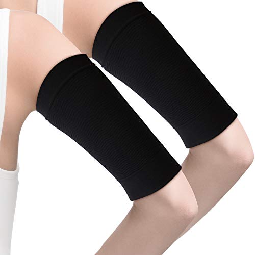 WILLBOND 4 Pairs Arm Shaper Sleeves Flabby Arms Compression Tattoo Cover up - color: Black