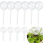 10 Pcs Plant Watering Cans,Plant Watering Globes,Plant Self-Watering Bulbs,Plastic Plant Automatic Water Devices for Indoor Outdoor Potter Plants - size: Clear-6Large4Small