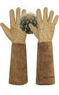[Clearance promotion] Long Gardening Gloves for Women/Men-Thorn Proof Rose Pruning Gloves, Leather work Gauntlet - size: Large