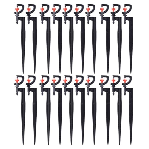 20PCS G-Type 360 Degree Rotating Sprinkler Nozzles, Adjustable Micro Spray Heads for Garden Lawn Irrigation, Greenhouse Watering