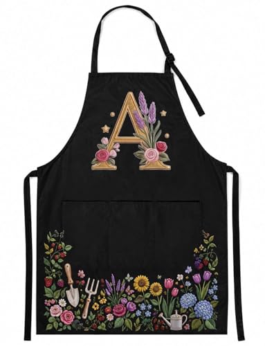 InnoBeta Personalized Gardening Gifts for Women, Gardener, Plant Lovers, Adjustable Apron with Pockets - color: A