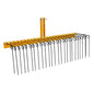 Garvee 60 Inch 3 Point Landscape Rake, Steel Tow-Behind Grass Rake - size: 60 inch