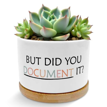 But Did You Document It Funny Plant Pots Succulent Planters - color: Style B