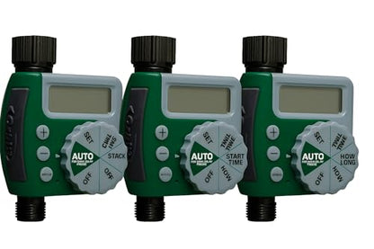 Orbit Programmable Digital Hose Watering Timer - 1 Outlet - Battery Powered - with LCD Screen - Built-in Rain Delay - Water-Resistant - 62061 (3-Pack 1 Outlet) - size: 1 Outlet (Pack of 3)