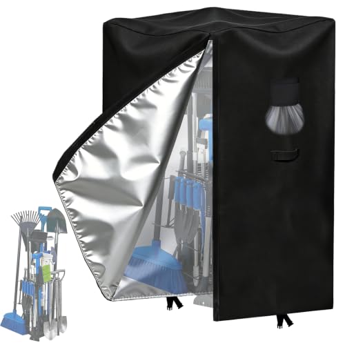 Garden Tool Organizer Rack Cover, All-Weather Water-Resistant Cover