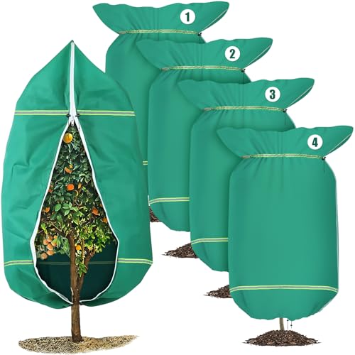 4 Pack Winter Plant Covers Freeze Protection Plant Frost Covers 47" x 71"