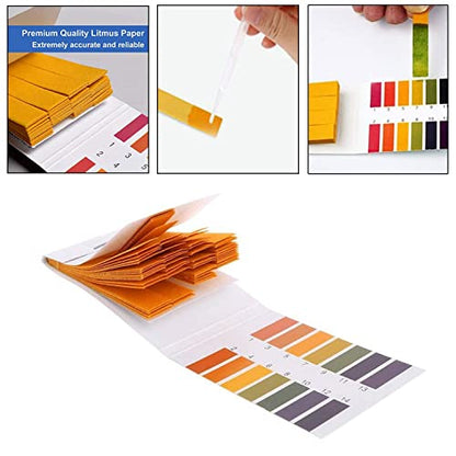 pH Test Strips, 1600 Strips Full Range Soap Making Testing Strips