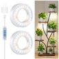 Kullsinss 3.5" Grow Light, 5000K 96 LEDs Plant Lights for Indoor Growing - size: 2-Head/White