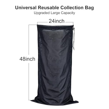 Wood Chipper Bag Collection for Craftsman Electric Shredder Mulcher, Universal 24x48 Leaf Mulcher Collection Bag Fits Most Brand - size: 1-PACK