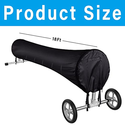 Swimming Pool Solar Reel Cover, 18 FT Winter Reel Blanket Covers - color: 18Ft