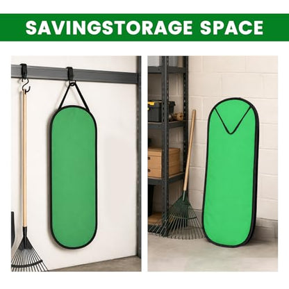 2 Pcs Leaf Bag Chute, Reusable Pop Up Leaf Bag Chute for Easy Leaves Cleanup, No Bending Required, Foldable Leaf Bag Holder for Lawn Yard Gardening Camping Parties