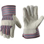 Wells Lamont Men's Safety Cuff Work Gloves, Split Cowhide Leather, Large - size: Large (Pack of 1)