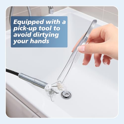 Flexible Grabber Tool (4 Claws), Snake Drain Hair Removal Tool - color: 35 inches