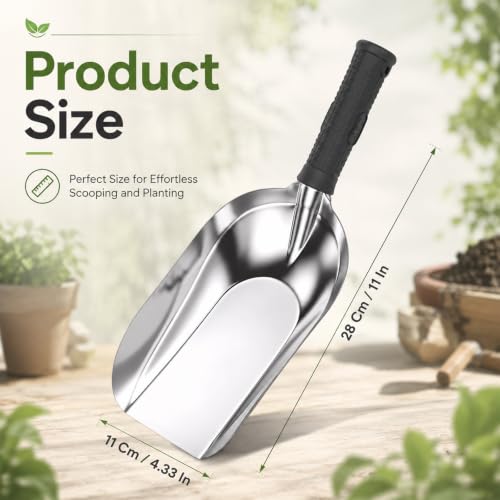 Fibrace Small Shovels for Gardening Transplanter Trowel Soil Scoop