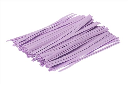 ONLYKXY 80pcs plastic Twist Ties Plant Ties Reusable Bread Twist Ties cake pop ties Cable Ties Candy Ties for Bags 4 Inch (Purple) - color: Purple